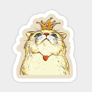 Cat queen Sticker